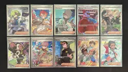 Pokemon TCG Full Art Trainer Lot of 10 Cards, Scarlet & Violet - C - Image 1