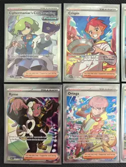 Pokemon TCG Full Art Trainer Lot of 10 Cards, Scarlet & Violet - C - Image 2