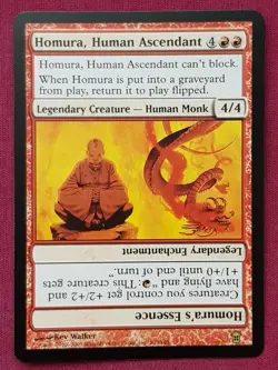 Magic The Gathering SAVIORS OF KAMIGAWA HOMURA HUMAN ASCENDANT red card MTG - Image 1