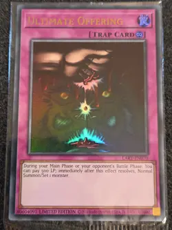 Ultimate Offering LART-EN070 Ultra Rare Yugioh Promo SEALED Limited Edition Mint - Image 1