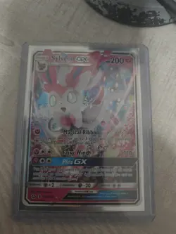 Sylveon GX 92A/145 Guardians Rising Ultra Rare Holo Promo Pokemon Card - Image 1