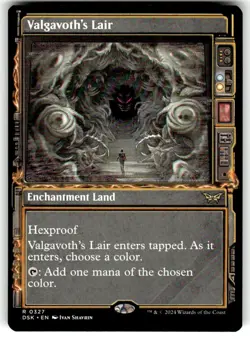 MTG - Valgavoth's Lair (Showcase) 327 - Duskmourn: House of Horror NM - Image 1