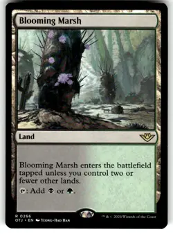 MTG - Blooming Marsh 266 Outlaws of Thunder Junction Near Mint - Image 1