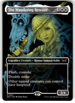 MTG - The Wandering Rescuer (Showcase) 351 Duskmourn: House of Horror Near Mint - Image 1