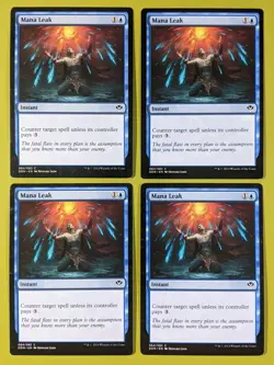 Mana Leak x4 Speed vs. Cunning 4x Playset Magic the Gathering MTG - Image 1