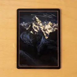 MTG Mountain (Odyssey) Hand Painted Elite Alters - Magic: the Gathering - Image 1