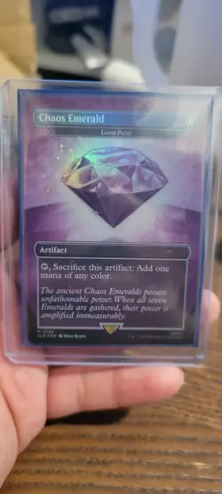 Purple Chaos Emerald (Lotus Petal) 7034 Sonic Secret Lair Bonus MTG NM - Image 1
