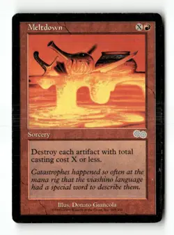 MTG Meltdown (2) - Urza's Saga Heavily Played English - Image 1