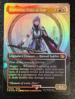 Lightning, Army Of One (Borderless Foil) - Final Fantasy MTG - Image 2