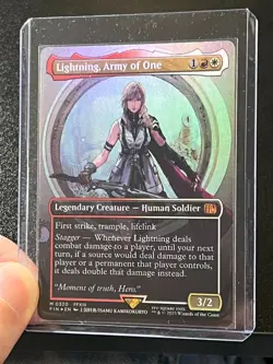 Lightning, Army Of One (Borderless Foil) - Final Fantasy MTG - Image 4