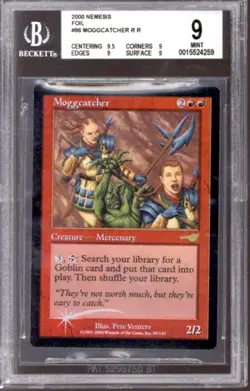 Magic MTG Nemesis FOIL Moggcatcher BGS 9 (9.5 9 9 9) Quads Plus Q+ NEAR MINT NM - Image 1
