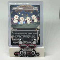 x1 Moogles' Valor FIN Final Fantasy MTG 326 FULL ART BORDERLESS RARE M/NM 1x - Image 1