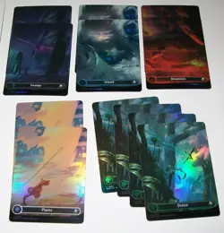 12pc. Foil Full Art land lot Edge of Eternities - Image 1