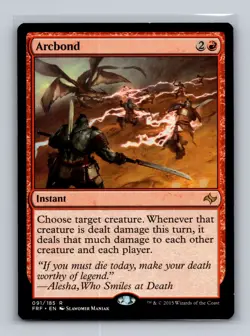 2015 Magic The Gathering Fate Reforged Arcbond #91 Light Play LP - Image 1