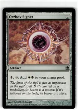 MTG Magic The Gathering Orzhov Signet Common Moderately Played - Image 1