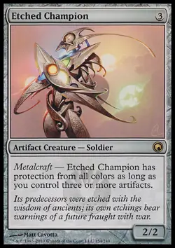 MTG Magic the Gathering Etched Champion (154/259) Scars of Mirrodin MP - Image 1
