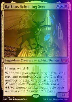 MTG Raffine, Scheming Seer (213/486) Streets of New Capenna LP FOIL - Image 1