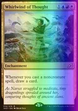 MTG Whirlwind of Thought (215p/136) Ikoria Lair of Behemoths Promos NM FOIL - Image 1