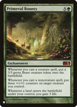 MTG Magic the Gathering Primeval Bounty (374/1027) The List LP - Image 1