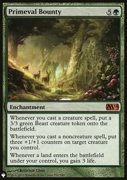 MTG Magic the Gathering Primeval Bounty (374/1027) The List NM - Image 1