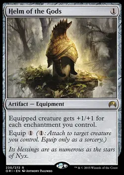MTG Magic the Gathering Helm of the Gods (230/308) Magic Origins LP - Image 1