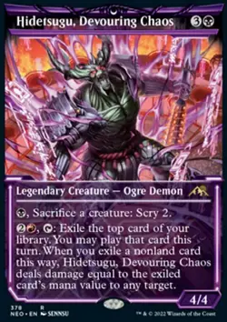 MTG Hidetsugu, Devouring Chaos (378/574) Kamigawa Neon Dynasty NM - Image 1