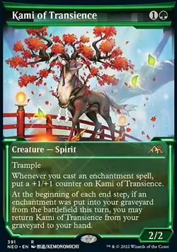 MTG Magic the Gathering Kami of Transience (391/574) Kamigawa Neon Dynasty NM - Image 1