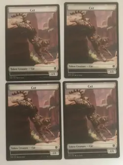 4 x CAT Token 002 Zendikar Rising MTG Magic the Gathering ZNR - Image 1