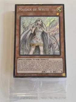 Maiden of White SDWD-EN041 Secret Rare Yugioh Promo SEALED 1st Edition Mint - Image 1