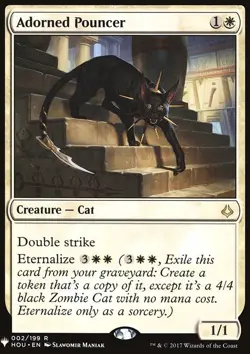 MTG Magic the Gathering Adorned Pouncer (11/1703) Mystery Booster NM - Image 1