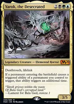 MTG Magic the Gathering Yarok, the Desecrated (220/357) Core Set 2020 NM - Image 1
