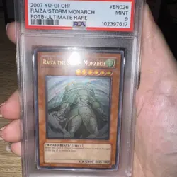 Yugioh - Raiza The Storm Monarch - FOTB-EN026 - Ultimate Rare - PSA 9 - Image 2