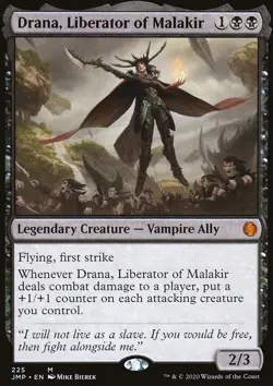 MTG Magic the Gathering Drana, Liberator of Malakir (225/496) Jumpstart NM - Image 1