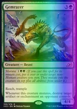 MTG Magic the Gathering Gemrazer (155/403) Ikoria Lair of Behemoths NM FOIL - Image 1