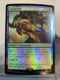 Power Fist FOIL - Universes Beyond: Fallout (PIP) NM - Image 1