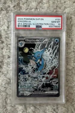 2024 Pokemon SVP EN Kingdra EX SFA Special Illustration Coll #131 PSA 10 SIR - Image 3