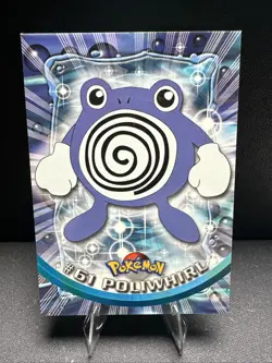 1999 Topps Pokemon TV Animation Series 1 Poliwhirl #61 Blue Logo Non Holo - Image 1