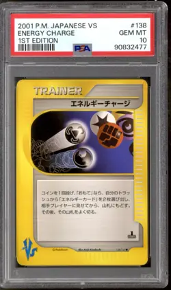 Pokemon VS 1st Edition Japanese Energy Charge 138/141 PSA 10 GEM MINT - Image 1