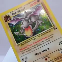 Pokemon TCG - Aerodactyl 1/62 Fossil Holo Rare WOTC 1999 - EXC/NM - Image 1