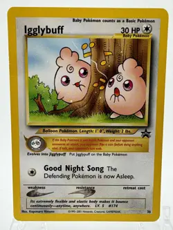 Pokemon TCG Igglybuff WOTC Black Star Promo #36 - Image 1