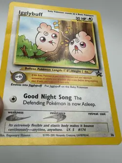 Pokemon TCG Igglybuff WOTC Black Star Promo #36 - Image 3
