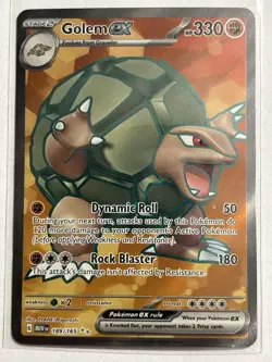 Golem ex 189/165 - Scarlet & Violet 151 Full Art Ultra Rare Holo Pokemon Card NM - Image 1