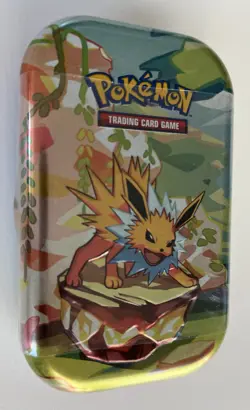 Pokemon TCG Scarlet Violet Prismatic Evolutions Jolteon Mini Tin New Sealed - Image 1