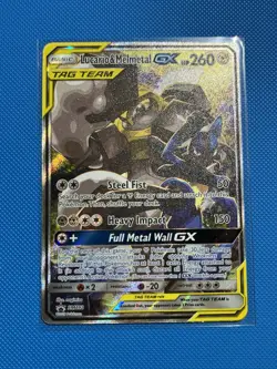 Pokemon TCG Sun & Moon Unbroken Bonds SM192 Lucario & Melmetal Gx Full Art Promo - Image 1