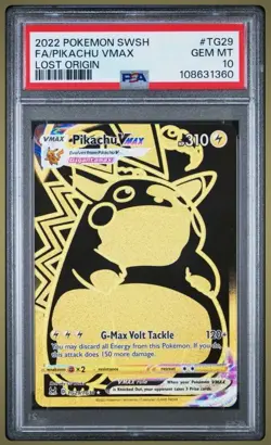 Pokemon Pikachu VMAX 2022 Sword & Shield Lost Origin TG29/TG30 PSA 10 - Image 1