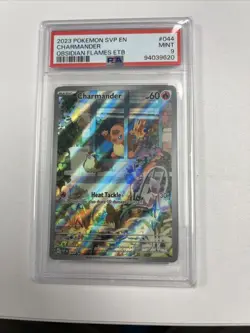 Pokemon TCG Charmander Illustration Rare Black Star Promo #044 PSA 9 - Image 1