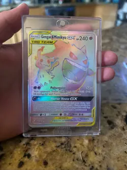 Pokemon TCG Gengar & Mimikyu GX Team Up Holo Ultra Rare 186/181 (NM Condition!) - Image 4
