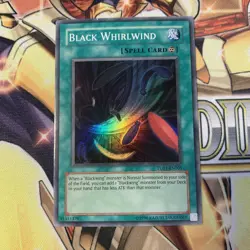 Black Whirlwind TU01-EN005 (V2) Super Rare VLP Edison Yugioh - Image 1