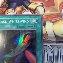 Black Whirlwind TU01-EN005 (V2) Super Rare VLP Edison Yugioh - Image 3