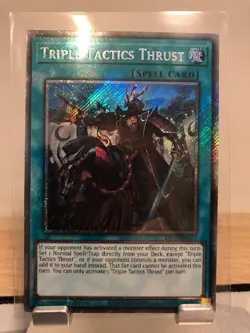 RA03-EN073 Triple Tactics Thrust - Platinum Secret Rare - 1st Edition - Yu Gi Oh - Image 1